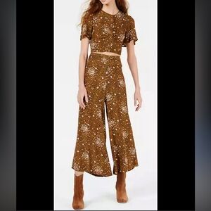 Free People Hazy Daze Brown Set